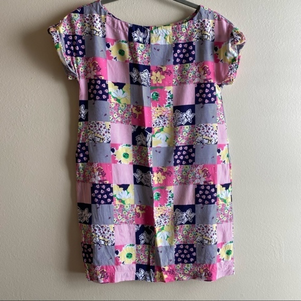 Lilly Pulitzer Cap Sleeve Patchwork Pullover Shif… - image 7